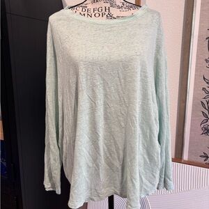 Organic Linen Lightweight LS Shirt, XL